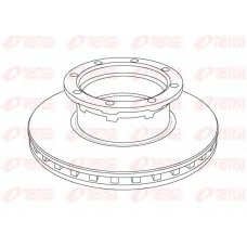 NCA1056.20 REMSA Тормозной диск