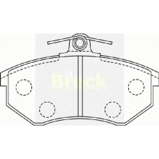 20669 10 BRECK Комплект тормозных колодок, дисковый тормоз