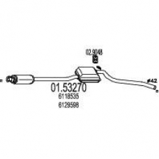 01.53270 MTS Средний глушитель выхлопных газов