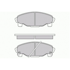 12-0601 E.T.F. Комплект тормозных колодок, дисковый тормоз