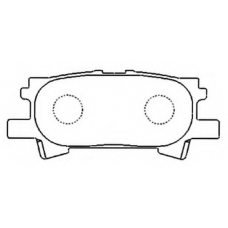 AKDC-1498 ASVA Комплект тормозных колодок, дисковый тормоз