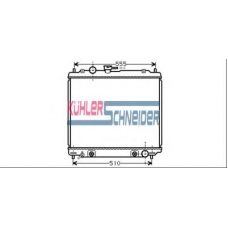 0507701 KUHLER SCHNEIDER Радиатор, охлаждение двигател