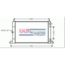 1304701 KUHLER SCHNEIDER Радиатор, охлаждение двигател