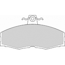 FD213A NECTO Комплект тормозных колодок, дисковый тормоз