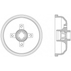 BAD9019.40 OPEN PARTS Тормозной барабан
