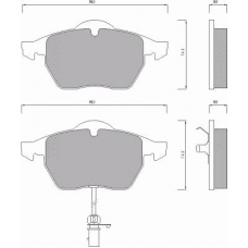 668681 ROULUNDS Комплект тормозных колодок, дисковый тормоз