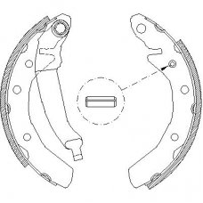 4086.01 REMSA Комплект тормозных колодок