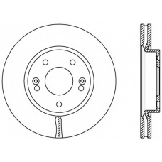 BDA2443.20 OPEN PARTS Тормозной диск