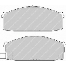 FDB717 FERODO Комплект тормозных колодок, дисковый тормоз