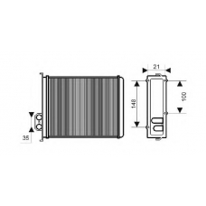 QHR2155 QUINTON HAZELL Теплообменник, отопление салона