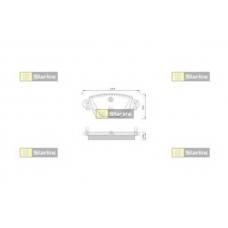 BD S252 STARLINE Комплект тормозных колодок, дисковый тормоз