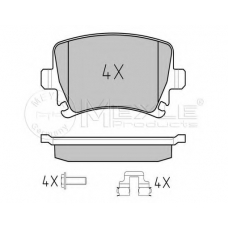 025 239 1417/PD MEYLE Комплект тормозных колодок, дисковый тормоз