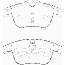 FD7384A NECTO Комплект тормозных колодок, дисковый тормоз