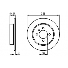 0 986 478 836 BOSCH Тормозной диск