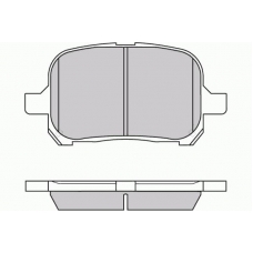 12-0761 E.T.F. Комплект тормозных колодок, дисковый тормоз