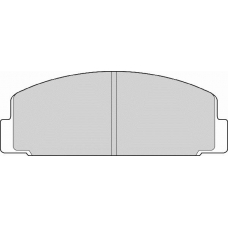 FD869A NECTO Комплект тормозных колодок, дисковый тормоз