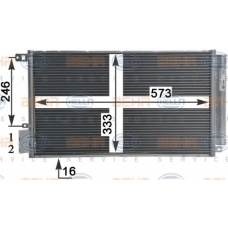 8FC 351 310-581 HELLA Конденсатор, кондиционер