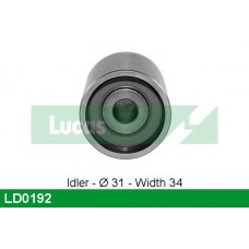 LD0192 TRW Натяжной ролик, ремень грм