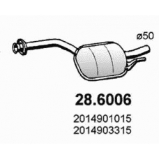 28.6006 ASSO Средний глушитель выхлопных газов