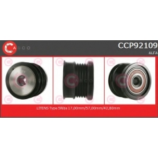 CCP92109 CASCO Ременный шкив, генератор