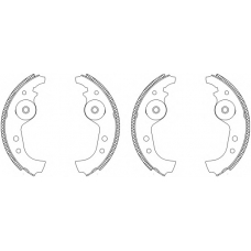 8DB 355 003-091 HELLA Комплект тормозных колодок