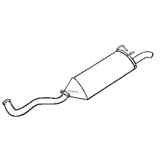 18063 WALKER Глушитель выхлопных газов конечный