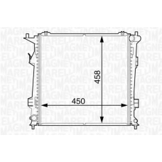 350213129100 MAGNETI MARELLI Радиатор, охлаждение двигателя