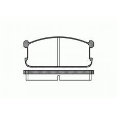 0106.00 REMSA Комплект тормозных колодок, дисковый тормоз
