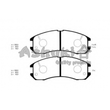 M050-01J ASHUKI Комплект тормозных колодок, дисковый тормоз