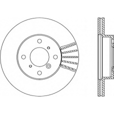 BDA1823.20 OPEN PARTS Тормозной диск