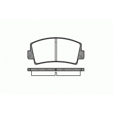 2078.00 ROADHOUSE Комплект тормозных колодок, дисковый тормоз