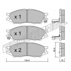 826.0 TRUSTING Комплект тормозных колодок, дисковый тормоз