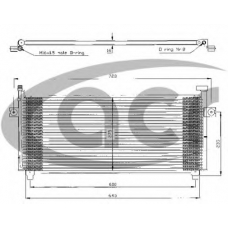 300323 ACR Конденсатор, кондиционер