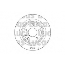 DF1590 TRW Тормозной диск