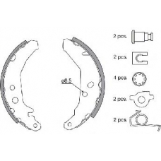 30487 SPIDAN Комплект тормозных колодок