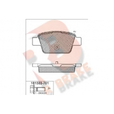 RB1503-701 R BRAKE Комплект тормозных колодок, дисковый тормоз