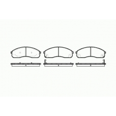 0821 12 KAWE Комплект тормозных колодок, дисковый тормоз