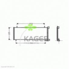 94-5783 KAGER Конденсатор, кондиционер