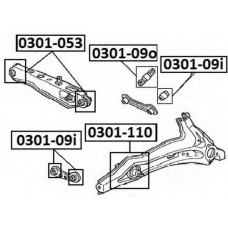 0301-110 ASVA Подвеска, рычаг независимой подвески колеса