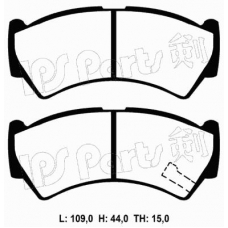 IBD-1815 IPS Parts Комплект тормозных колодок, дисковый тормоз