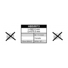 HBS5573 QUINTON HAZELL Тормозной шланг