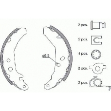 18492725517 S.b.s. Комплект тормозных колодок