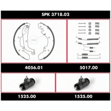 SPK 3718.02 REMSA Комплект тормозов, барабанный тормозной механизм