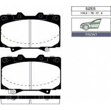 1004 F Goodwill Комплект тормозных колодок, дисковый тормоз