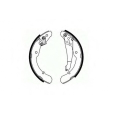 SS 545 SCT Комплект тормозных колодок, стояночная тормозная с