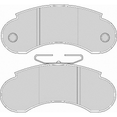 FD683A NECTO Комплект тормозных колодок, дисковый тормоз