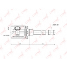 CI-1410 LYNX Ci-1410 шрус внутренний r bmw x5(e70) 3.0-4.8 07> / x6(e71/2) 3.0d-4.4t 08>