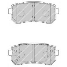 FDB4408 FERODO Комплект тормозных колодок, дисковый тормоз
