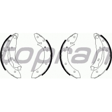 720 351 TOPRAN Комплект тормозных колодок