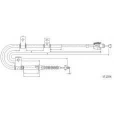 17.2556 CABOR Трос, стояночная тормозная система